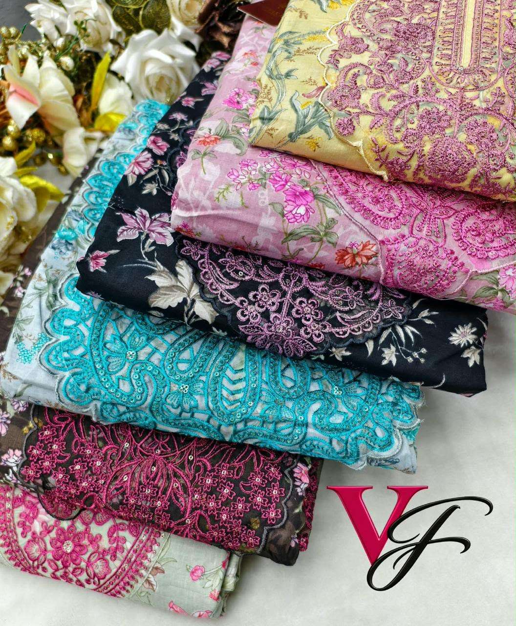 KAVYA‎‎ KALA MAHNOOR VOL 2 BRAND CATALOGUE LAWN COTTON DESIGNER NECK & LACE SUIT LADIES SHOP